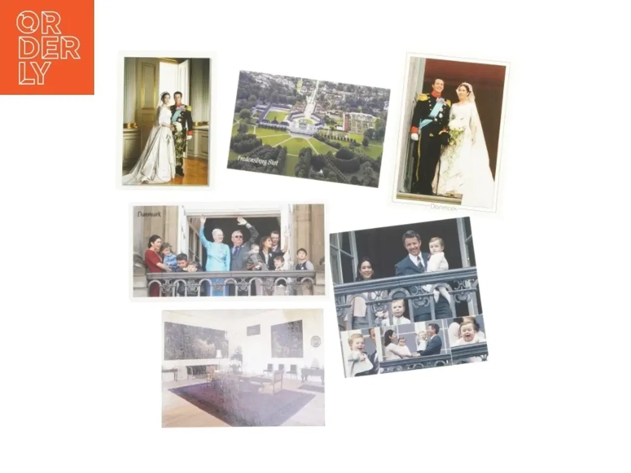 Billede 1 - Sæt af postkort fra Danmark royale familie (str. 6 stk cm)