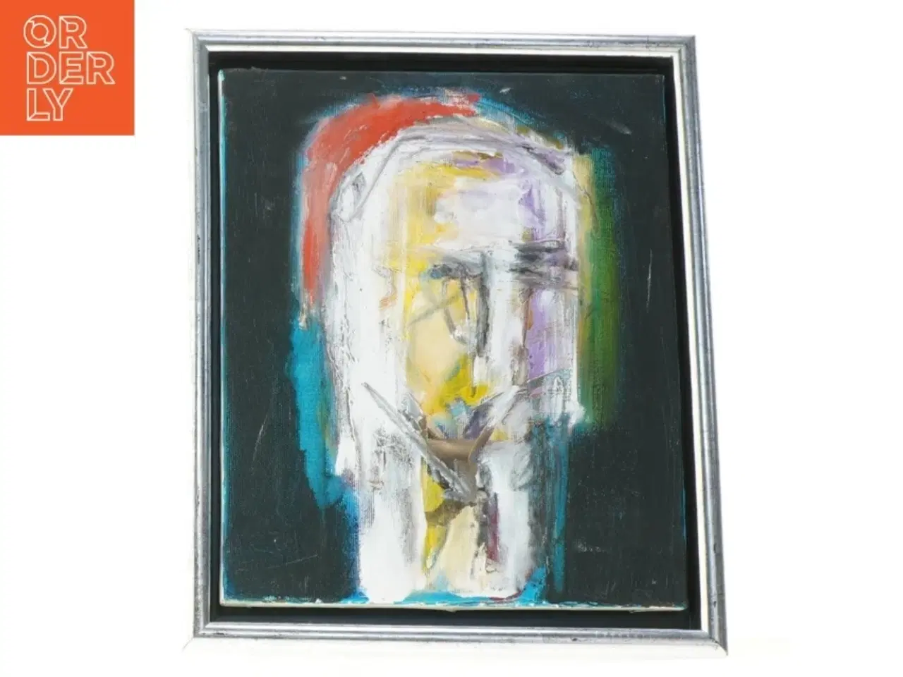 Billede 1 - Abstrakt oliemaleri af Henrik Sander (str. 35 x 29 cm)