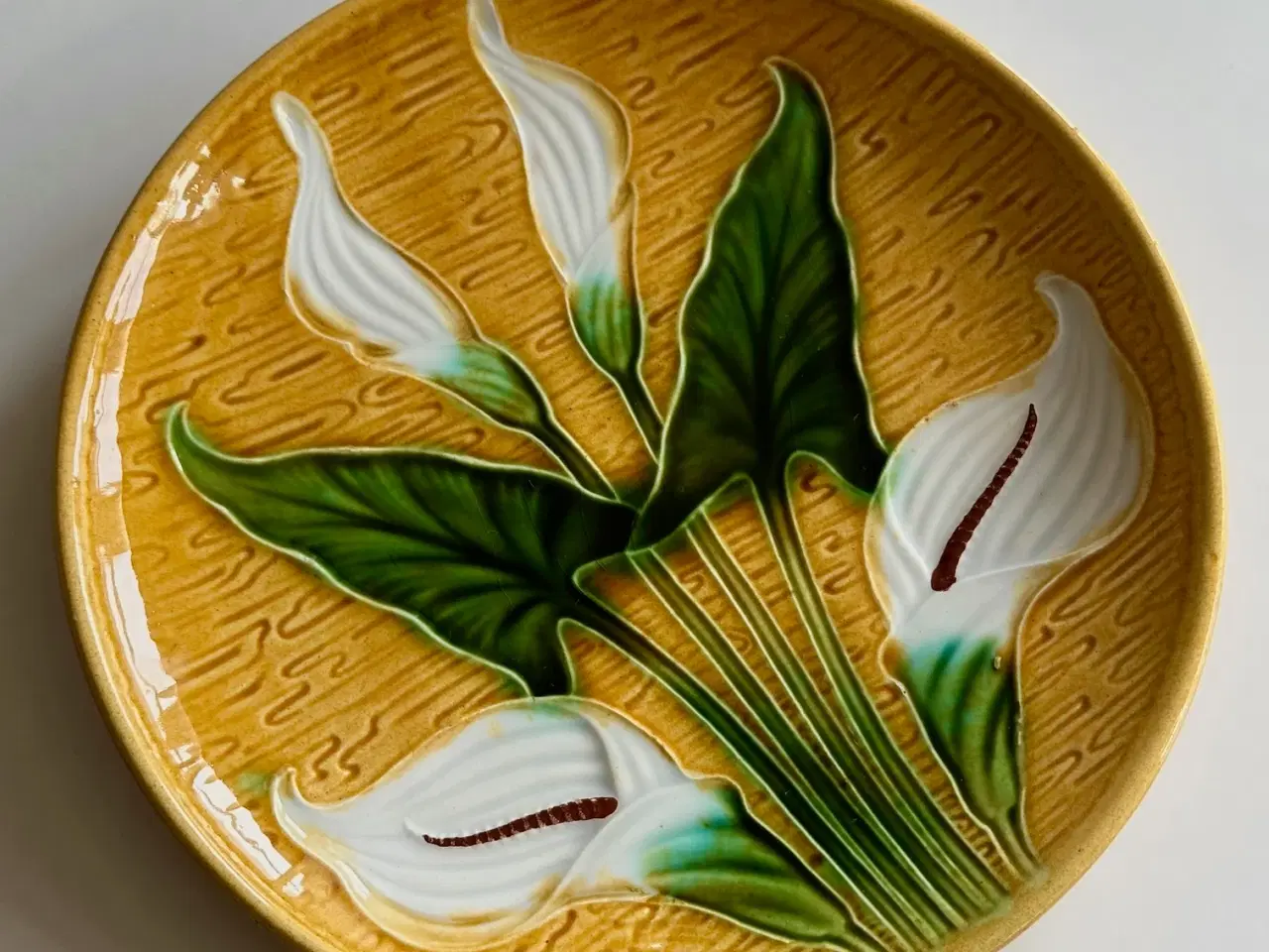 Billede 3 - Art nouveau tallerken, calla