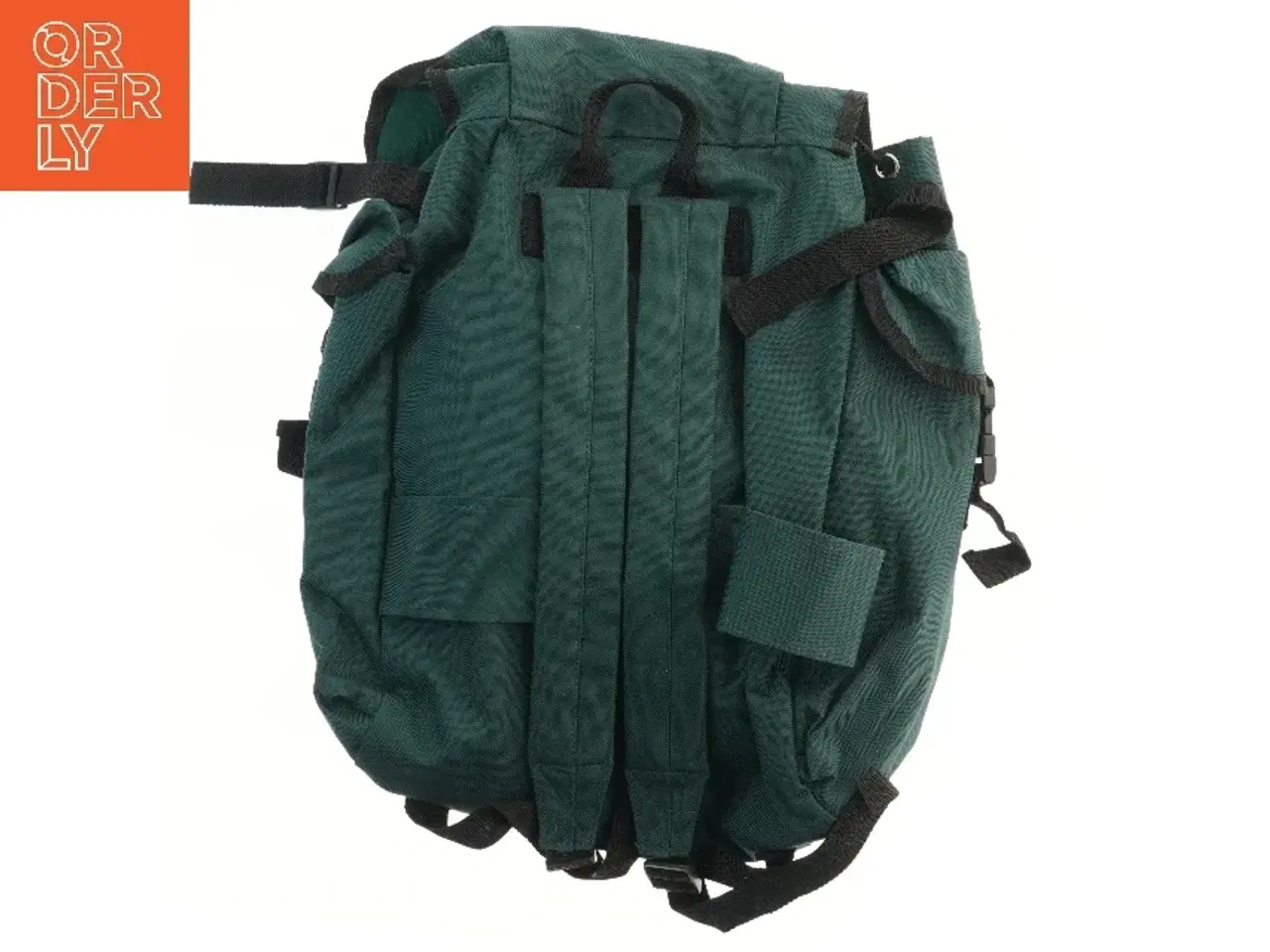 Billede 2 - Grøn rygsæk med stropper (str. 47x39 cm)