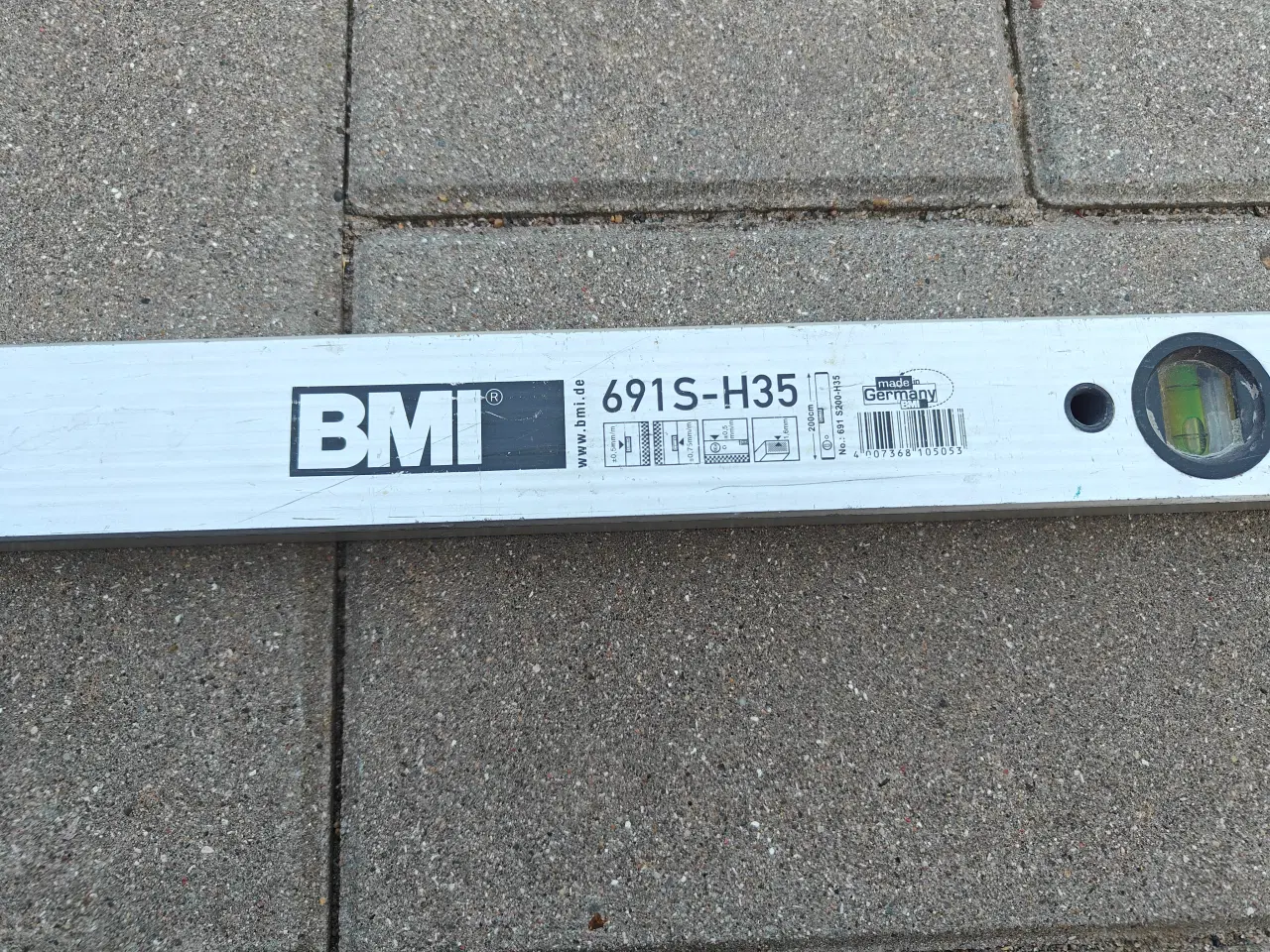 Billede 3 - BMI vaterpas H35 alu. 200 cm.