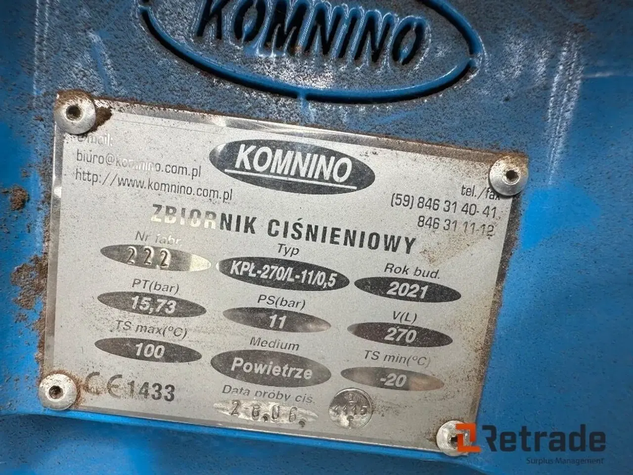 Billede 4 - - - - Skruekompressor MSP KPL-270/L-11/0,5