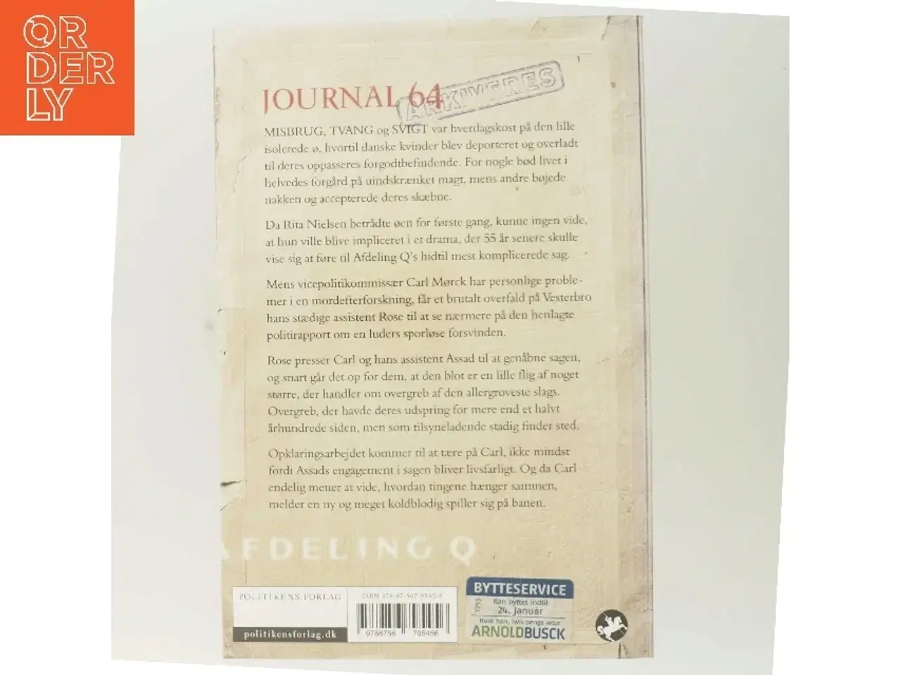 Billede 3 - Journal 64 : krimithriller af Jussi Adler-Olsen (Bog)