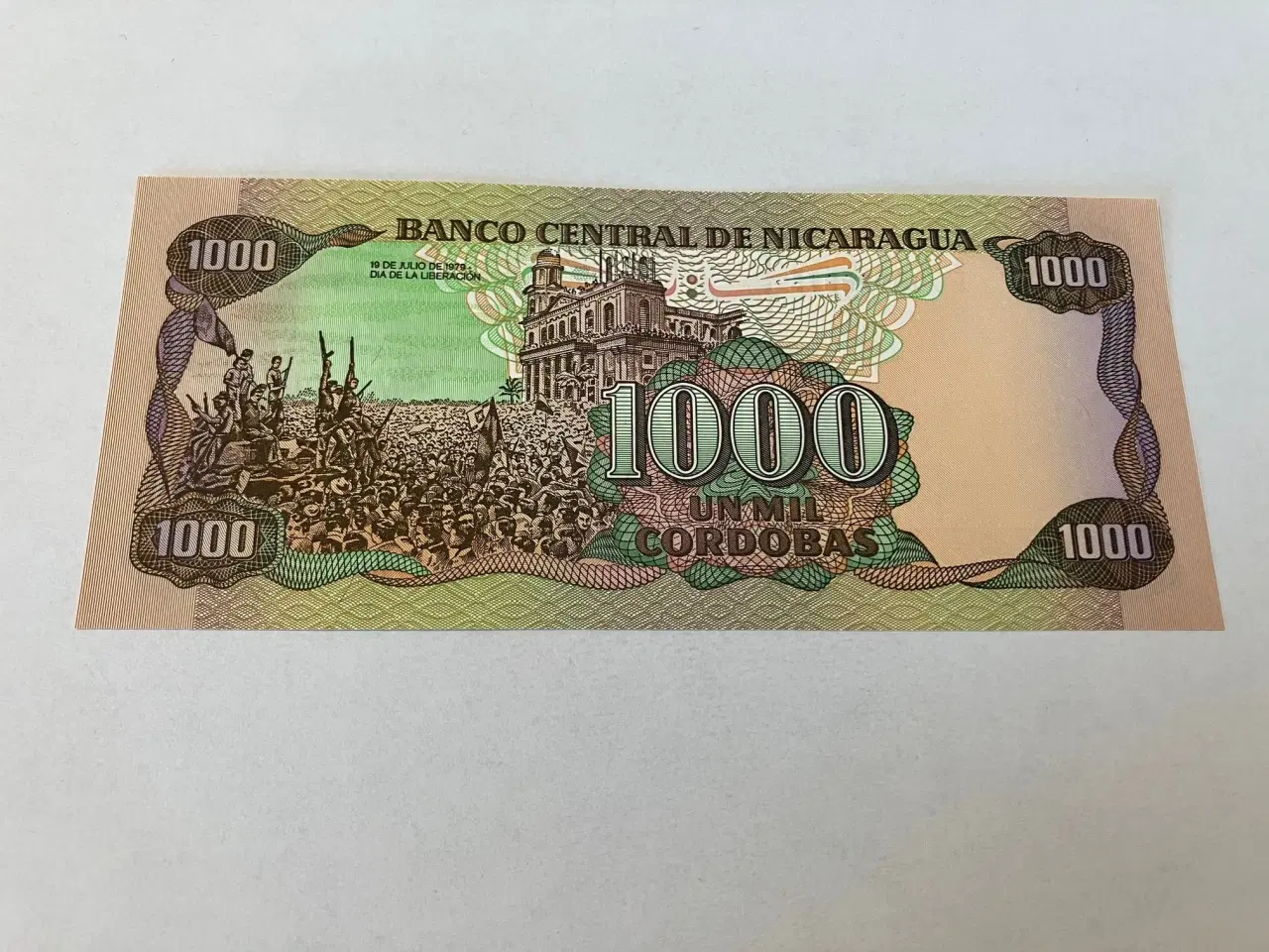 Billede 2 - 1000 Cordobas Nicaragua 1985