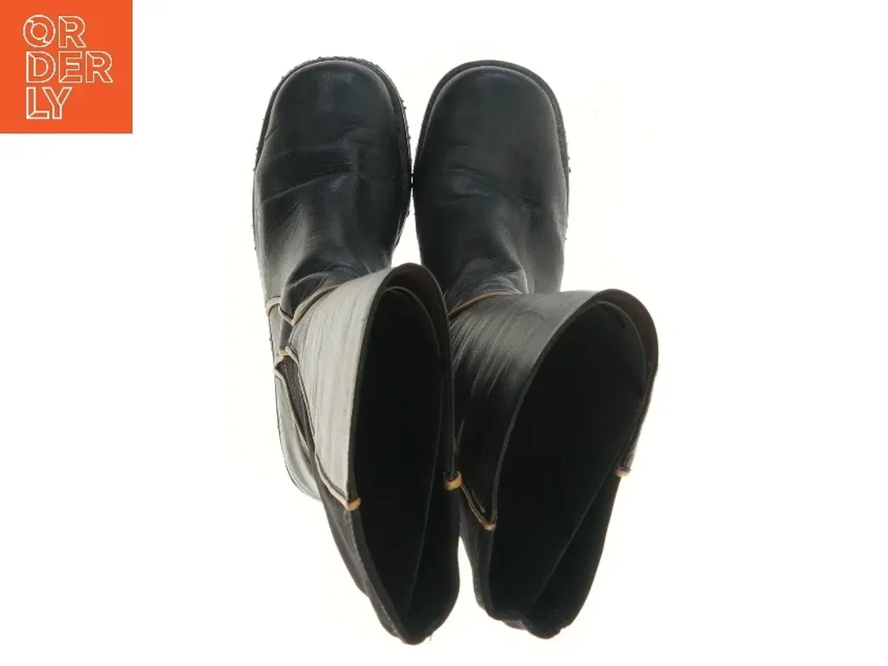 Billede 2 - Sort knæhøje dame støvler (str. Længde 26 cm)