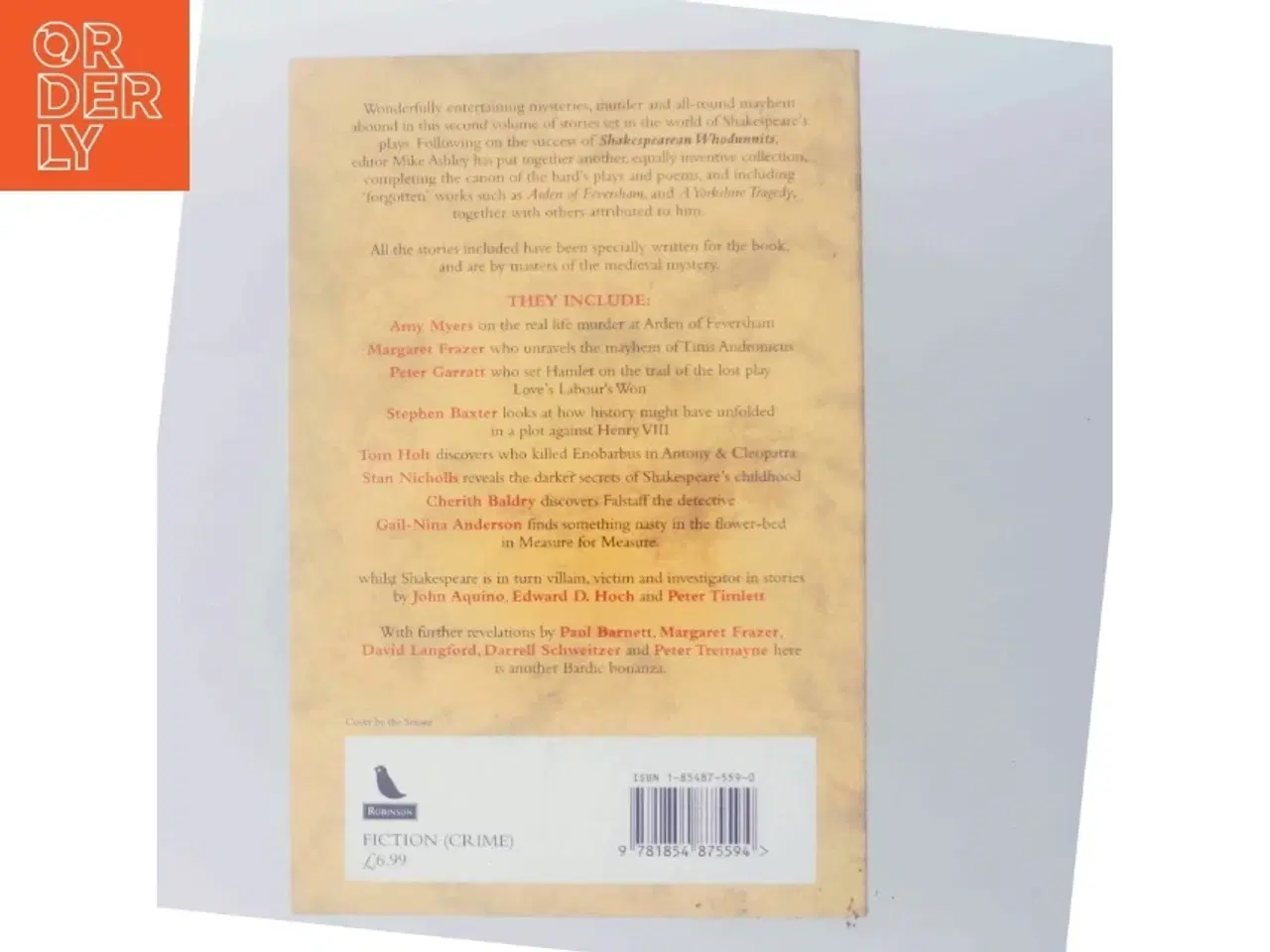 Billede 3 - Shakespearean Detectives af Mike Ashley (Bog)