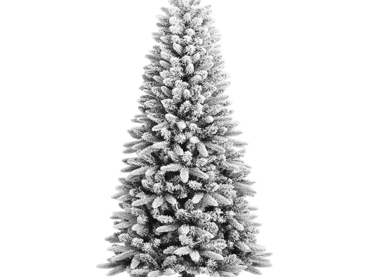 Billede 2 - Kunstigt juletræ med sne 120 cm PVC og PE