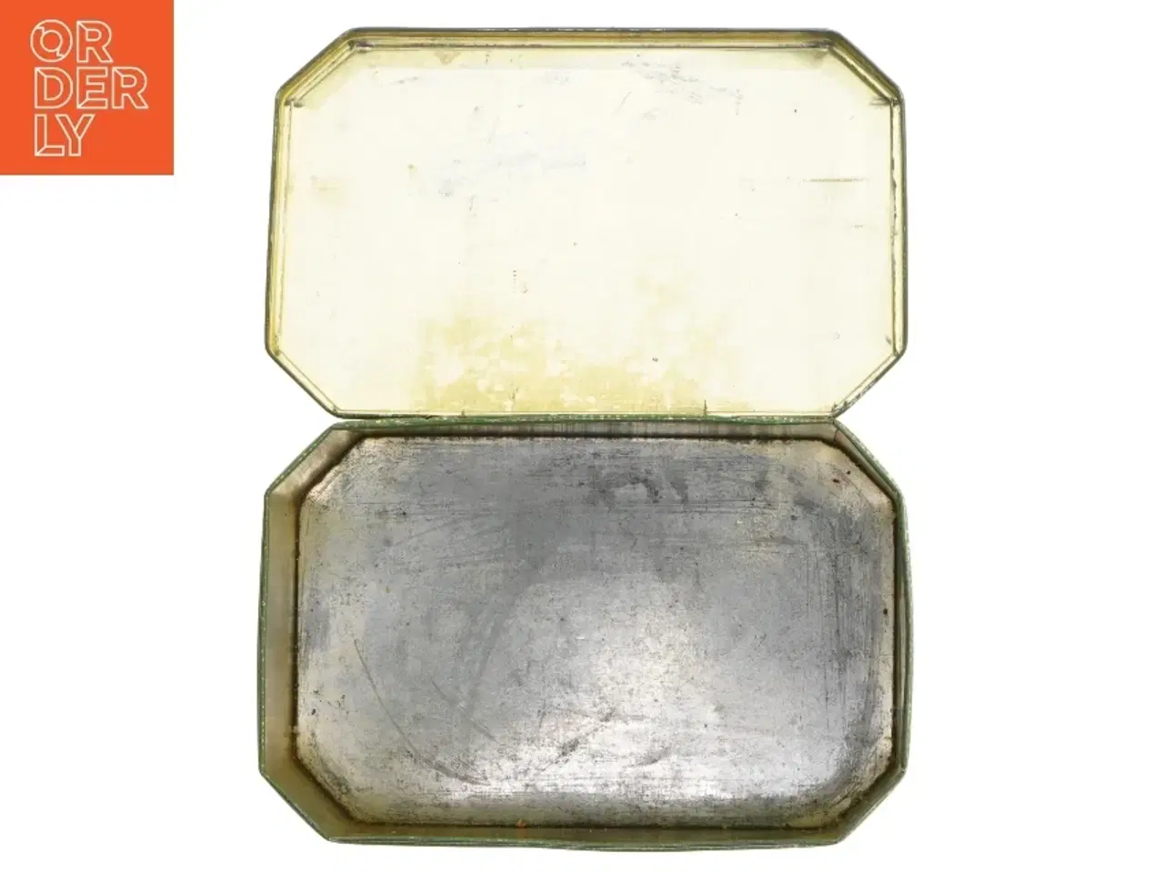 Billede 4 - Vintage metal dåse med landskabsmotiv (str. 23,5x15,5 cm)