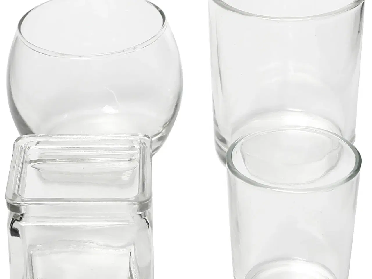 Billede 1 - Elegant Fyrfadsstage i Klart Glas - 72 stk.