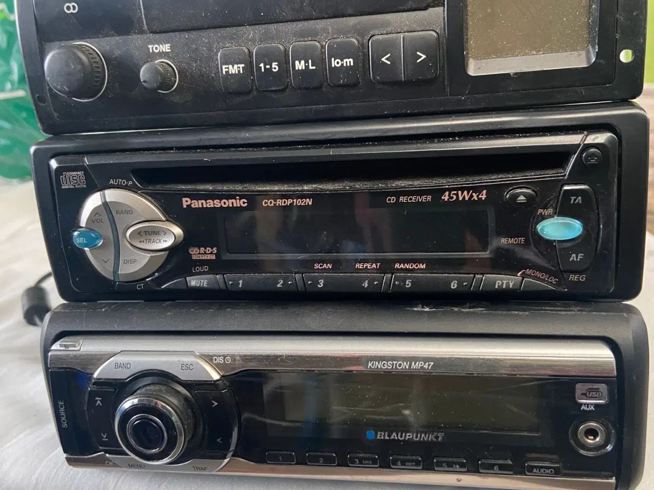 Billede 1 - 3 stk bilradio: Blaupunkt AR1231 + Panasonic CD + 