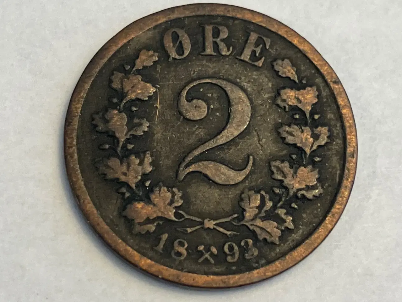 Billede 1 - 2 Øre 1893 Norge