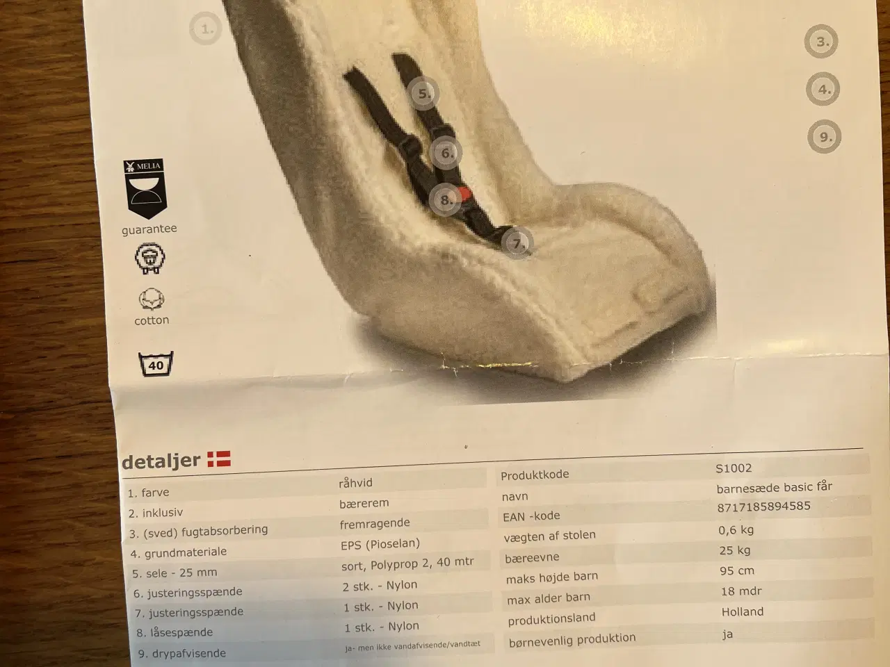 Billede 4 - Barnestol til ladcykel. Ubrugt