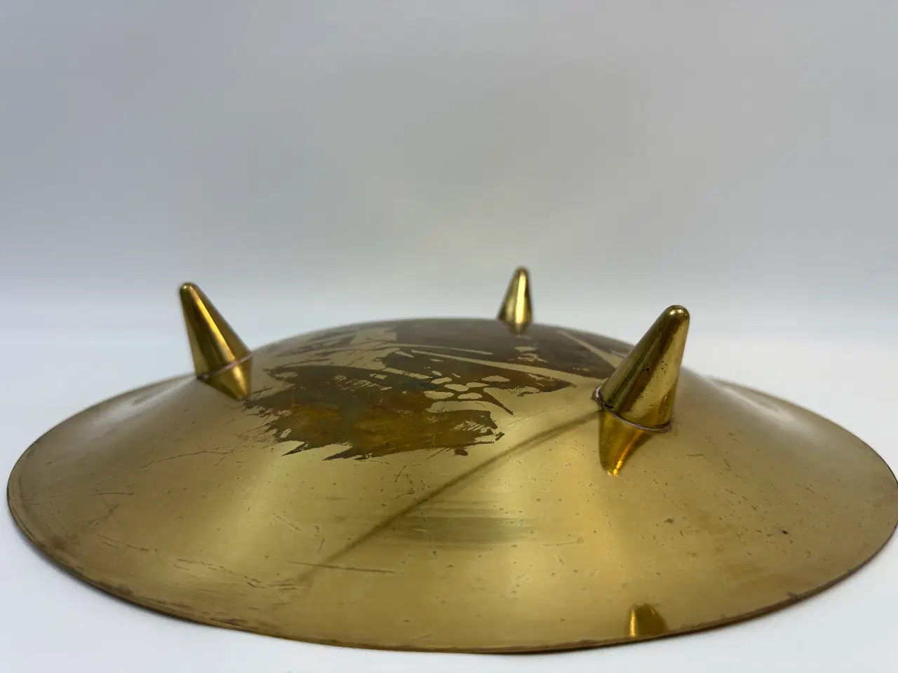 Billede 7 - Trebenet messing fad (vintage)