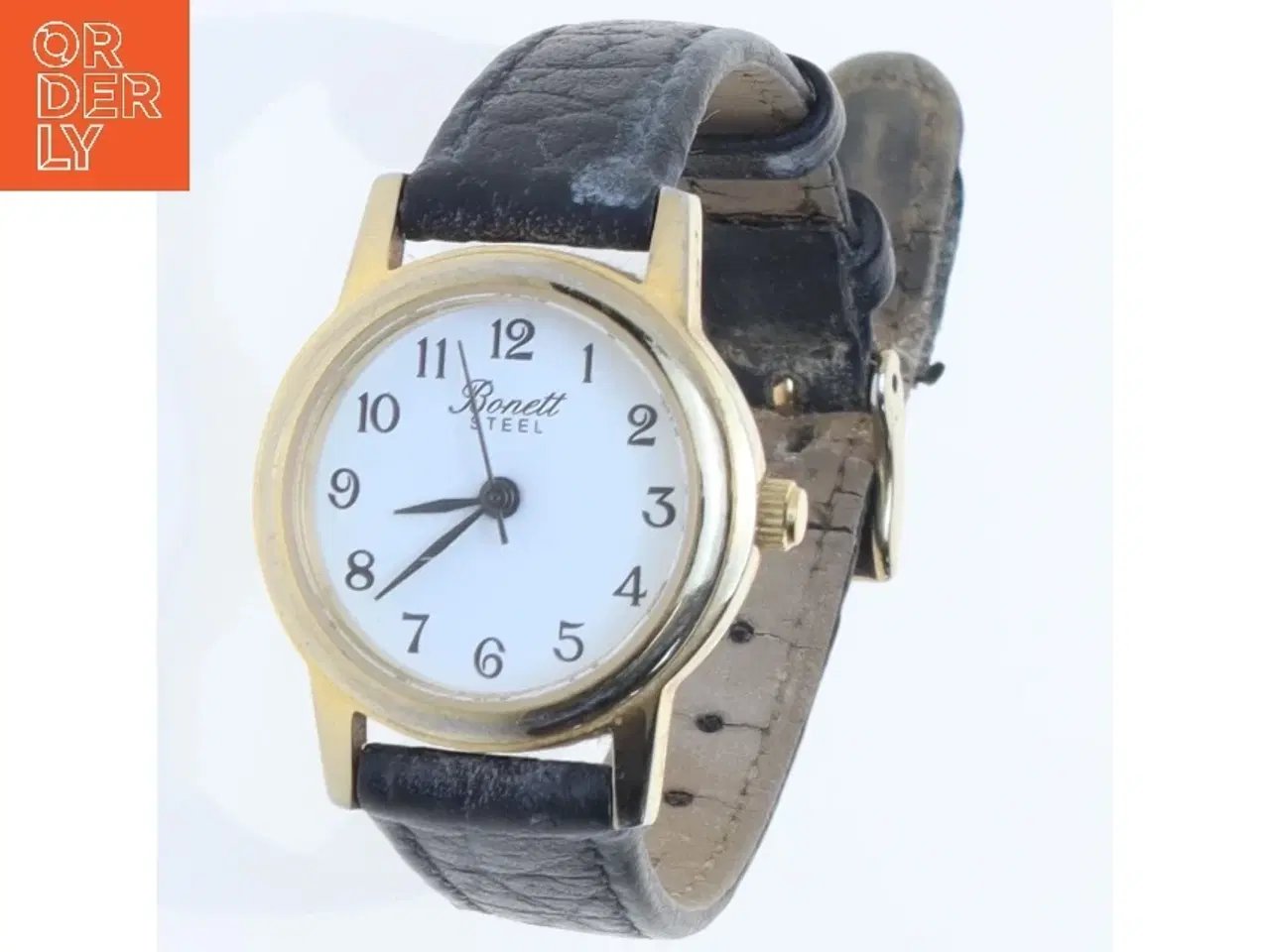 Billede 1 - Dameur med sort rem fra Bonett (str. 25 mm)