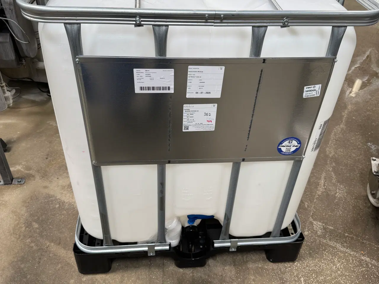 Billede 1 - IBC fødevaregodkendte 1000 L tanke