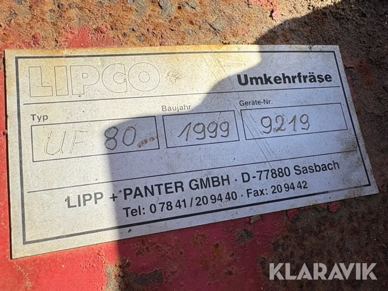 Billede 5 - Stennedlægningsfræser Lipco, Jolly, Acme Motori UF80, ALM330WB