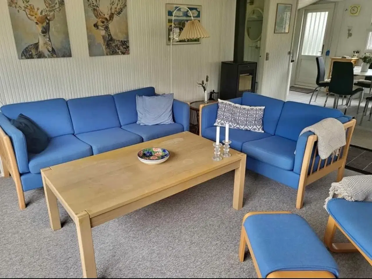 Billede 1 - Sofa 3+2 inkl. stol med skammel