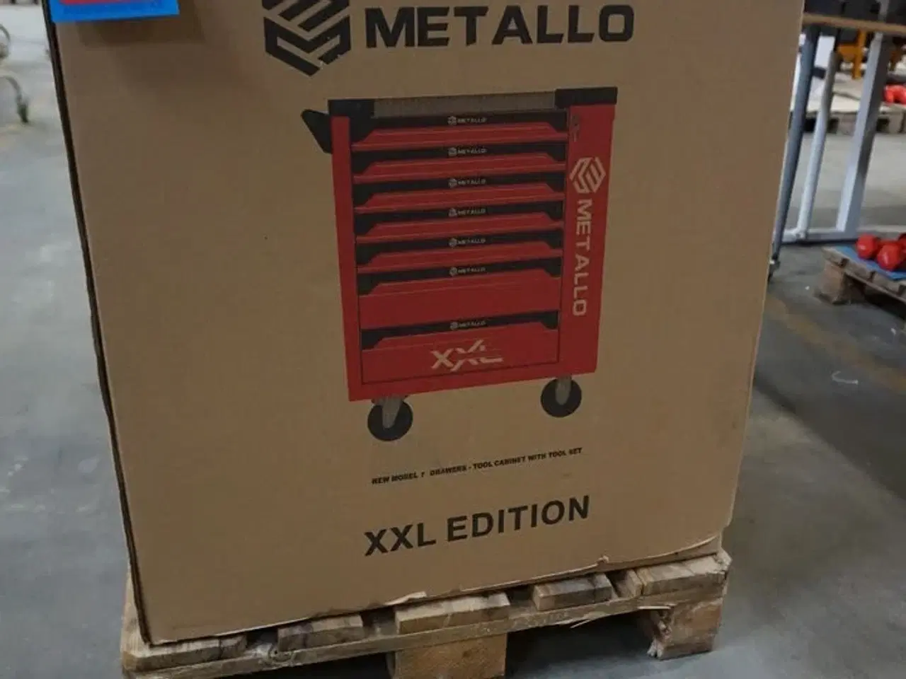 Billede 10 - Metallo Værktøjsvogn XXL med værktøj og 7 skuffer og skab