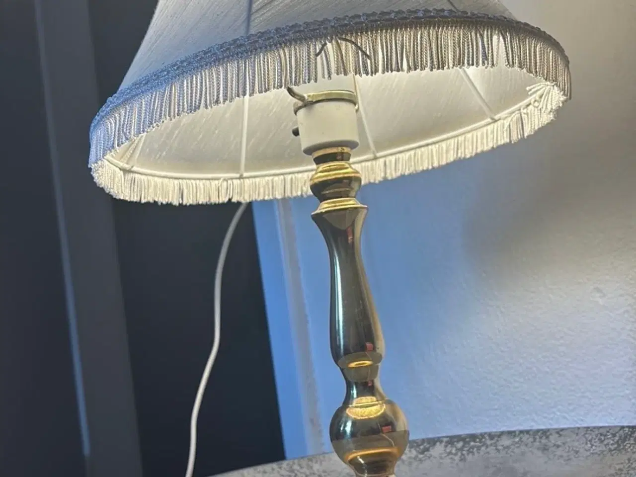 Billede 5 - Bordlampe i messing