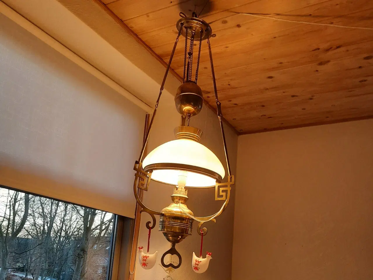Billede 1 - gammel hænge lampe
