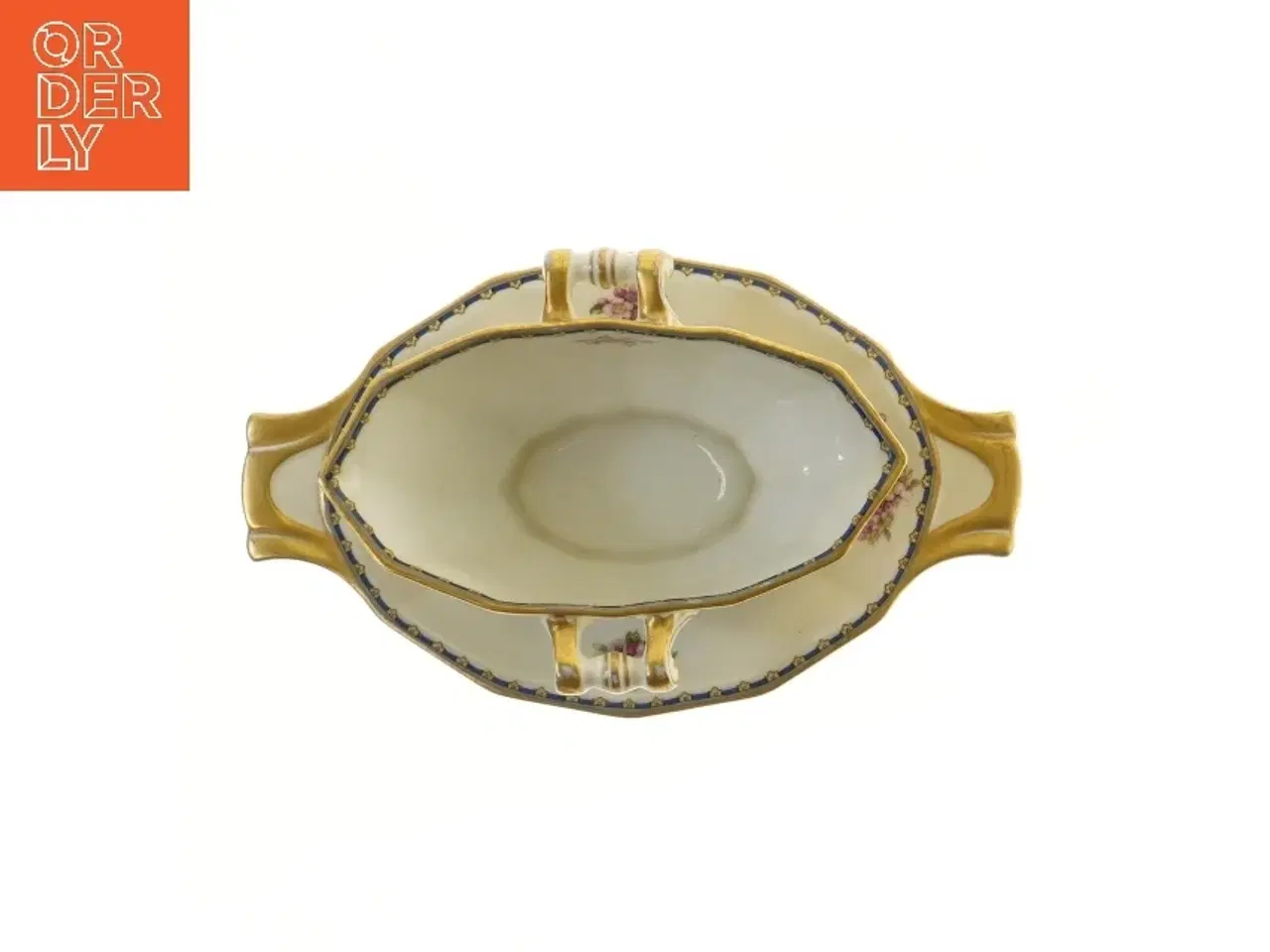 Billede 3 - Smuk sovseskål med underskål, Schlaggenwald (str. Ø 26xØ15x8 cm)