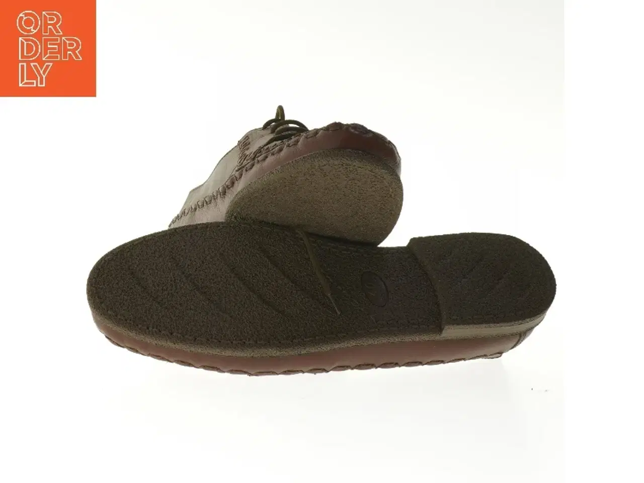 Billede 3 - Brune snøresko i læder fra Isabella (str. 40 )