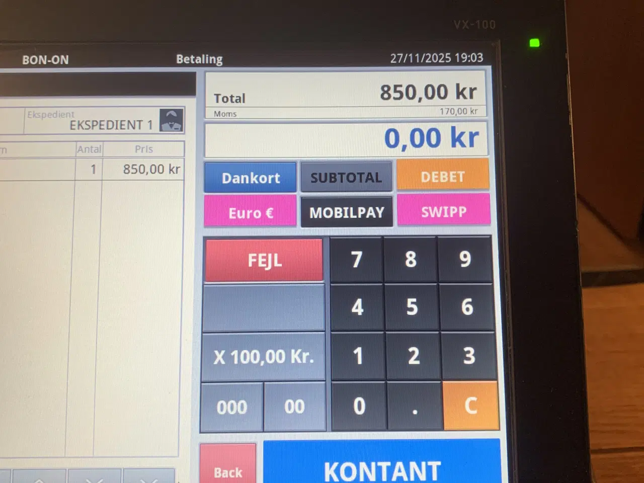 Billede 8 - Casio vx100 kasseapparat