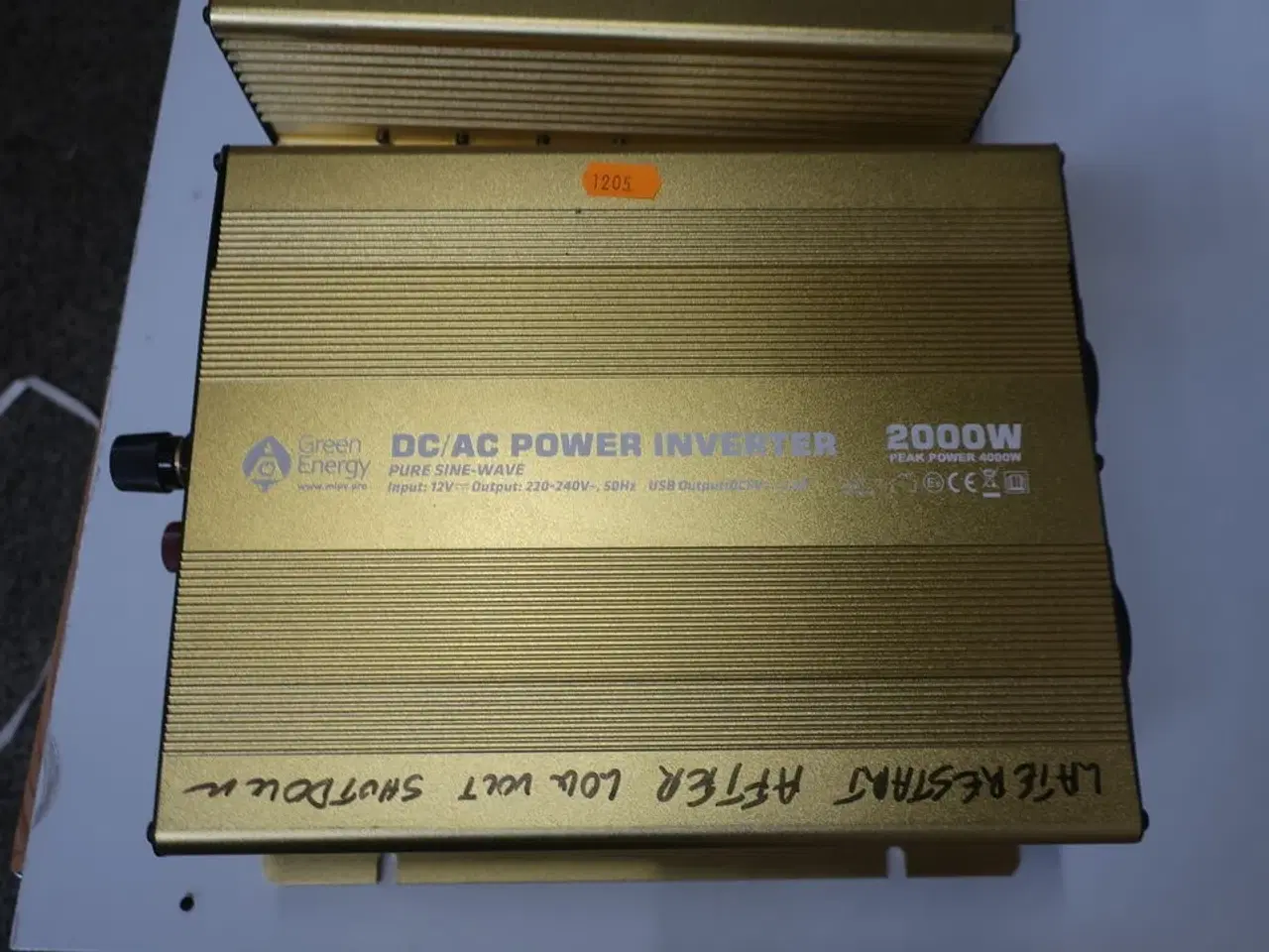 Billede 1 - Inverter GREEN ENERGY Pure Sine Wave DC/AC Power 2000W