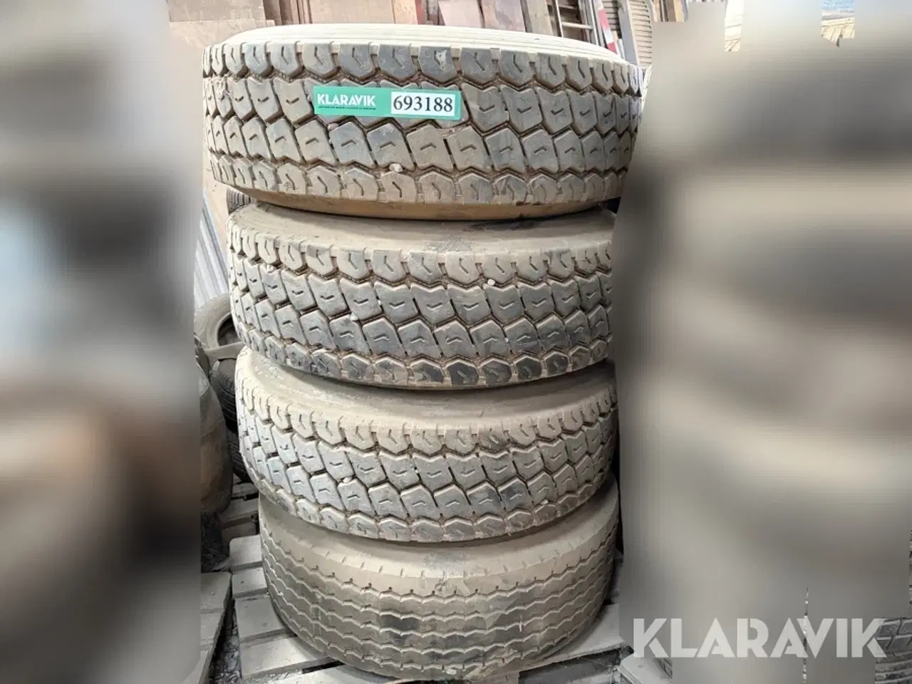 Billede 1 - Dæk med fælge Falken Hi-Steel R117 385/65R22.5 4 styk