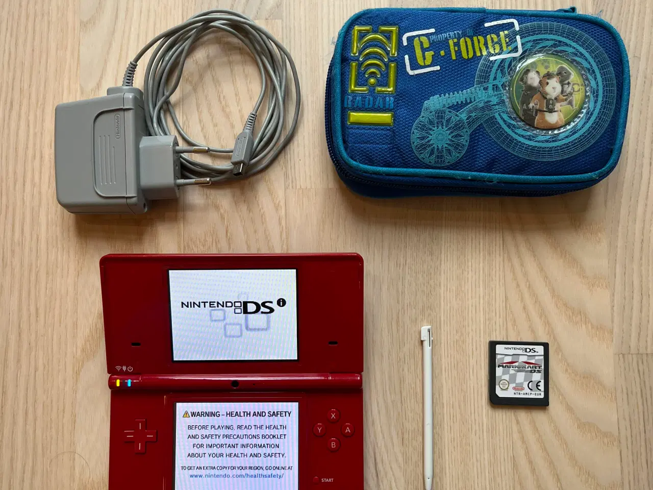 Billede 1 - Nintendo DSi konsol i rød + MarioKart 