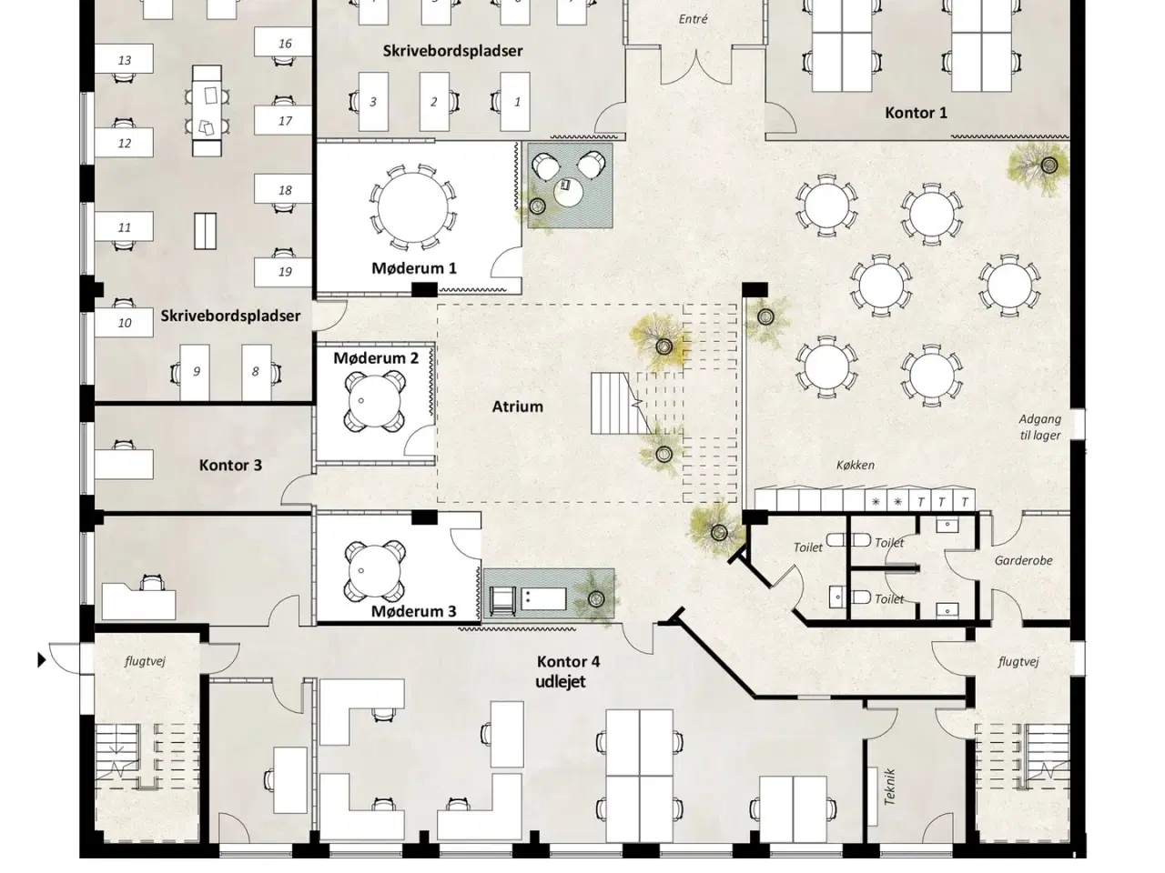 Billede 5 - Nyt Inspirerende & Stilrent Co-Working