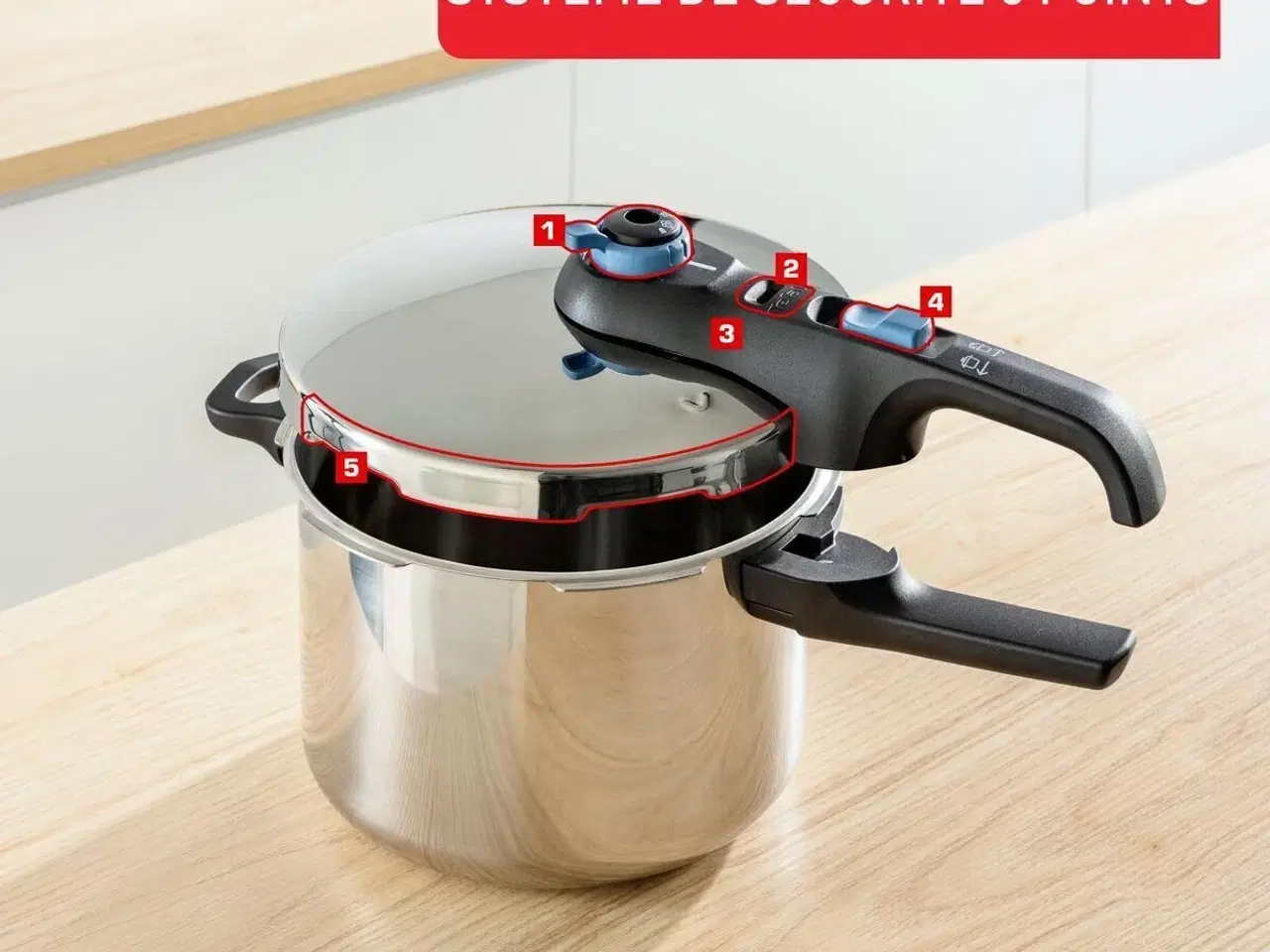 Billede 4 - Trykkoger Tefal P2584301 rustfrit stål - 4 og 6 l sæt