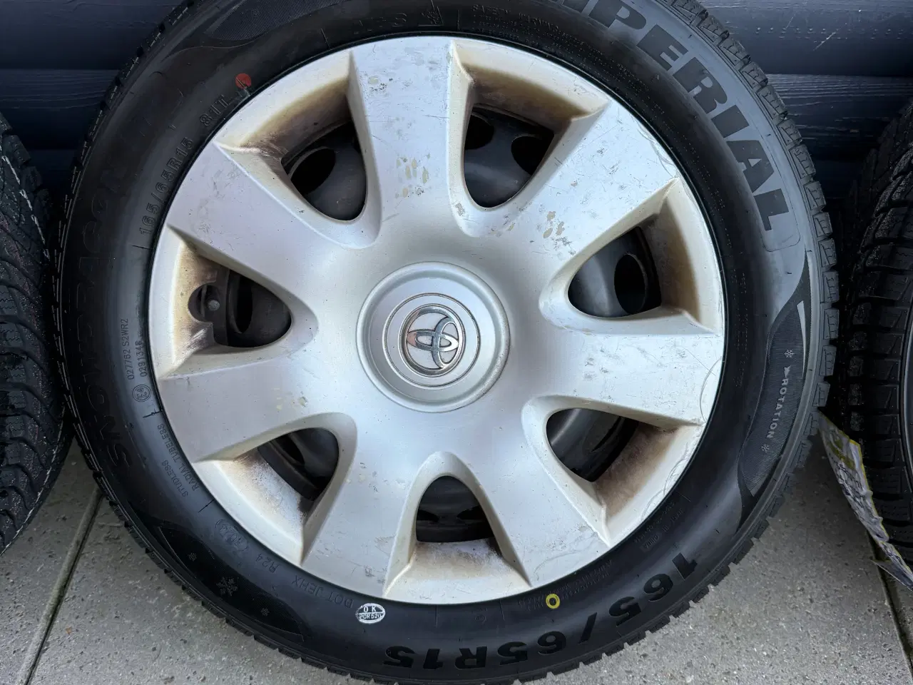 Billede 4 - 15" 4x100 stålfælge med nye Imperial vinterdæk