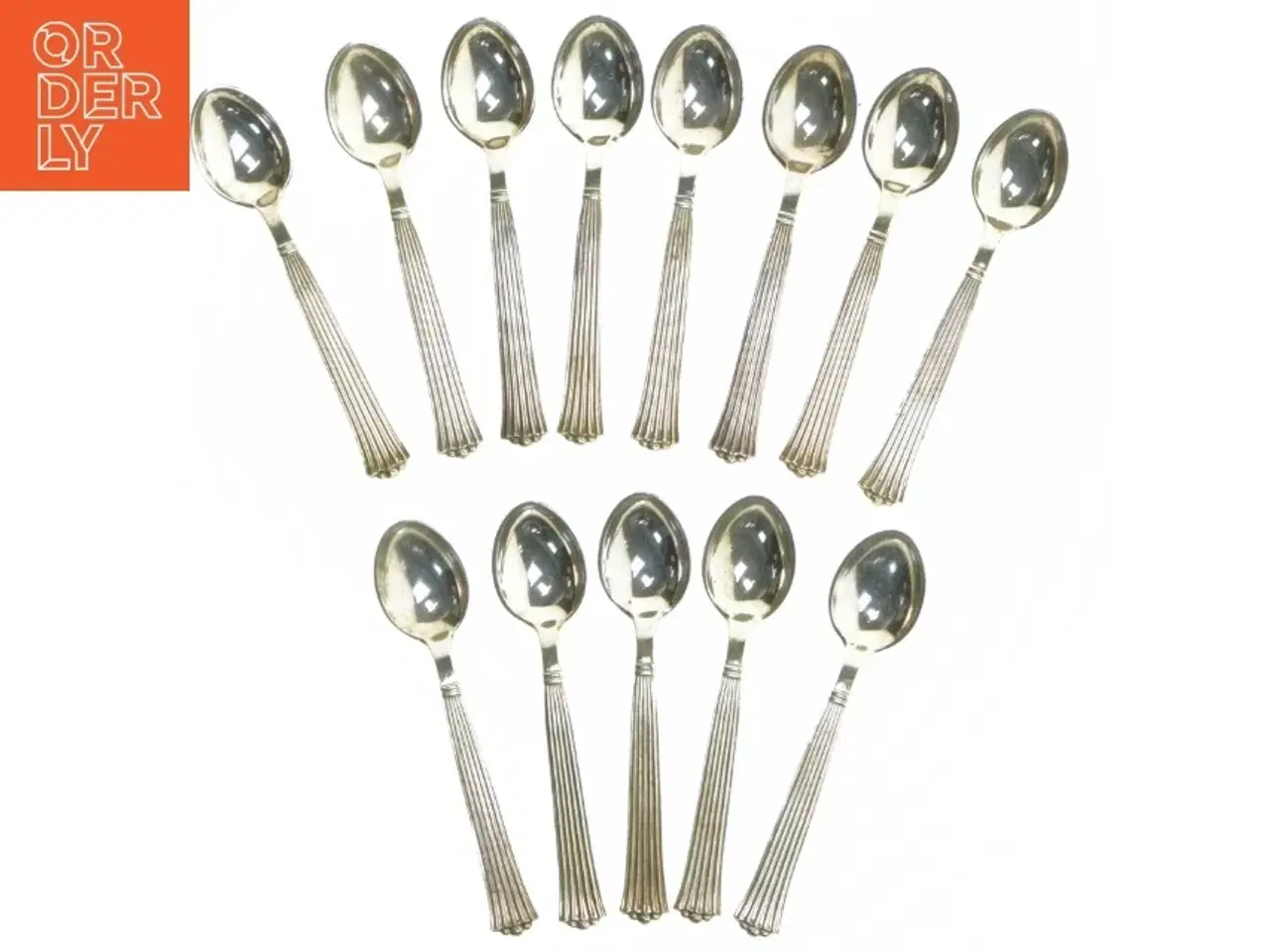 Billede 3 - Diplomat sølvplet Sæt med gafler og skeer (11 stk kagegafler. 14 cm. 13 teskeer. 11,5 cm)