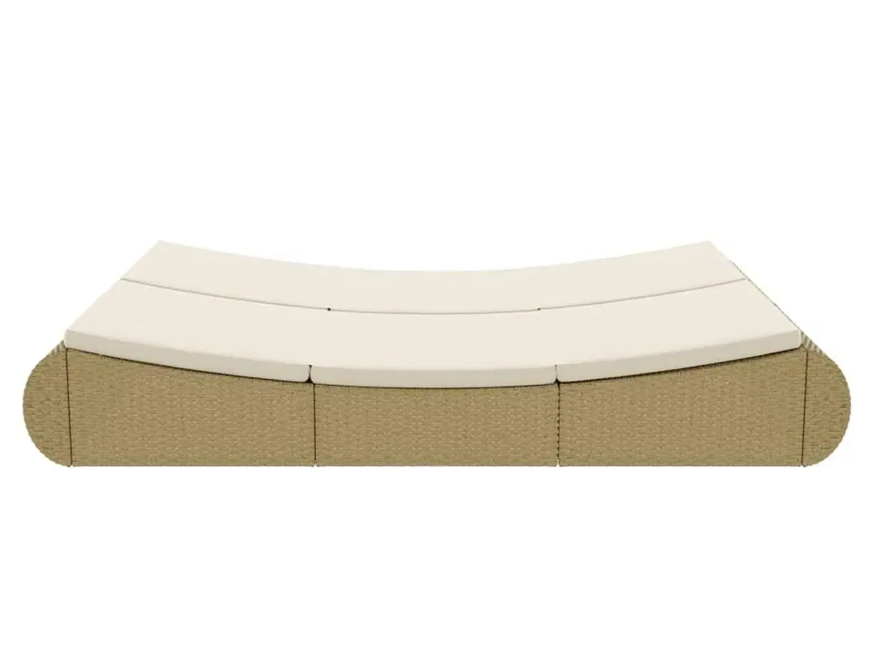 Billede 6 - Loungeseng polyrattan beige