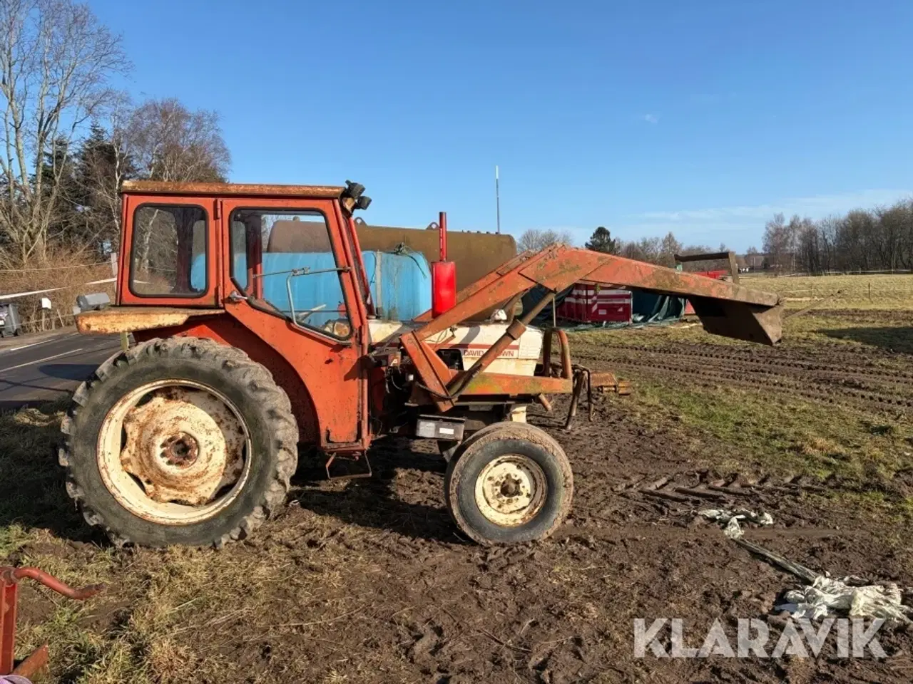 Billede 4 - Veteran Traktor David Brown 885/1 med frontlæsser