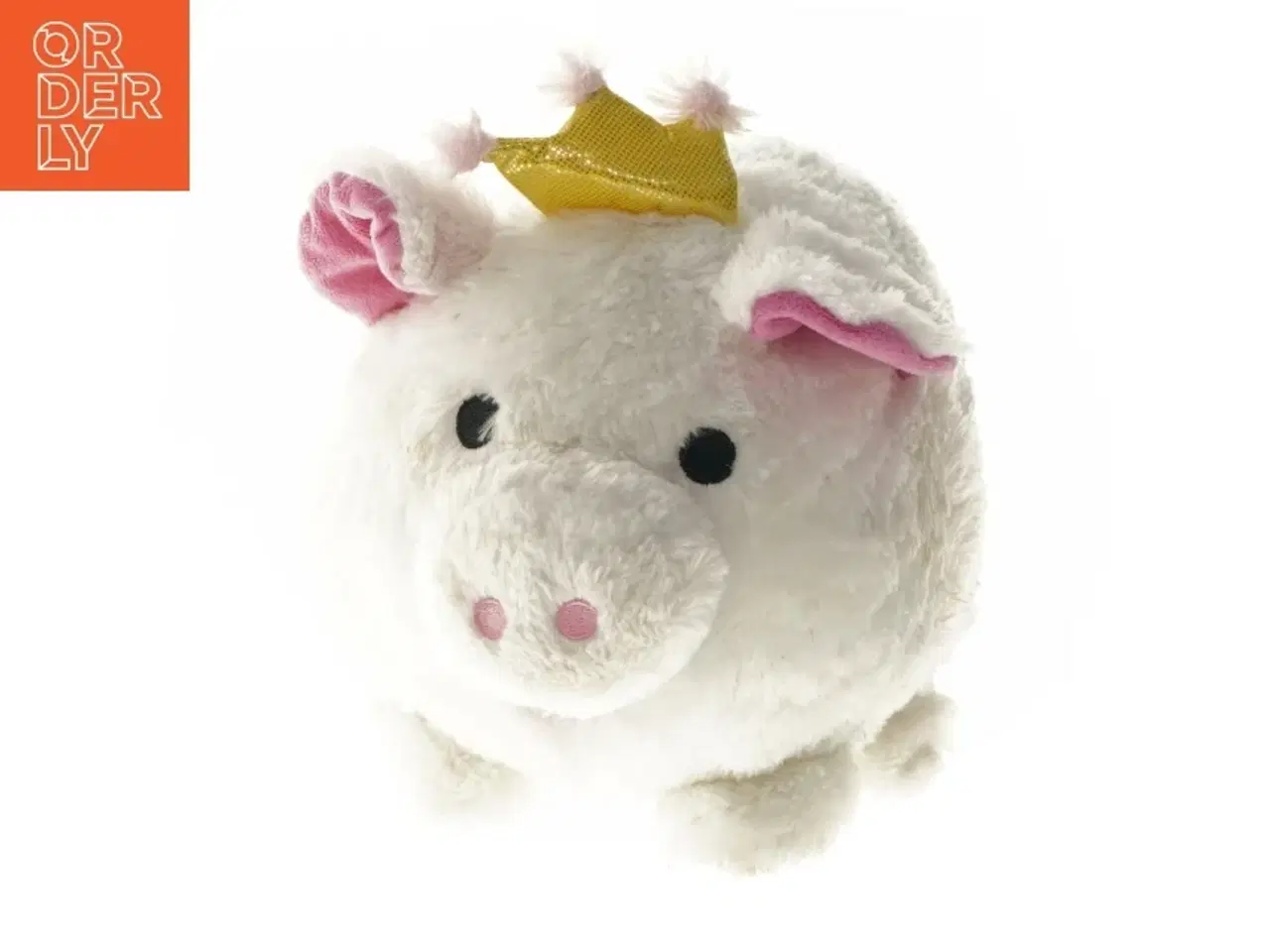 Billede 1 - Sparegris Bamse med Krone (str. 36 cm)