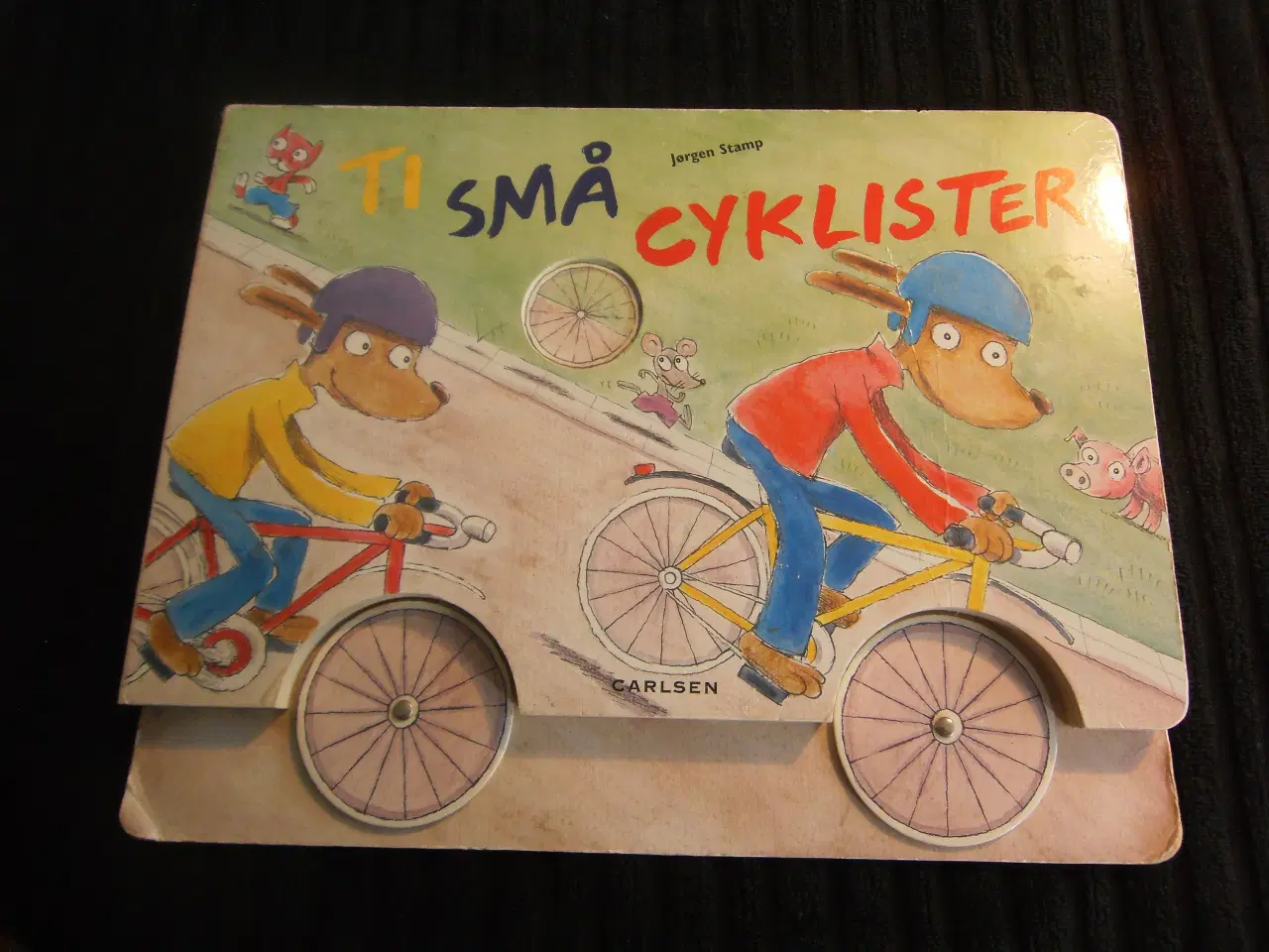 Billede 1 - Børnebog: Ti små cyklister, af Jørgen Stamp, kr.15