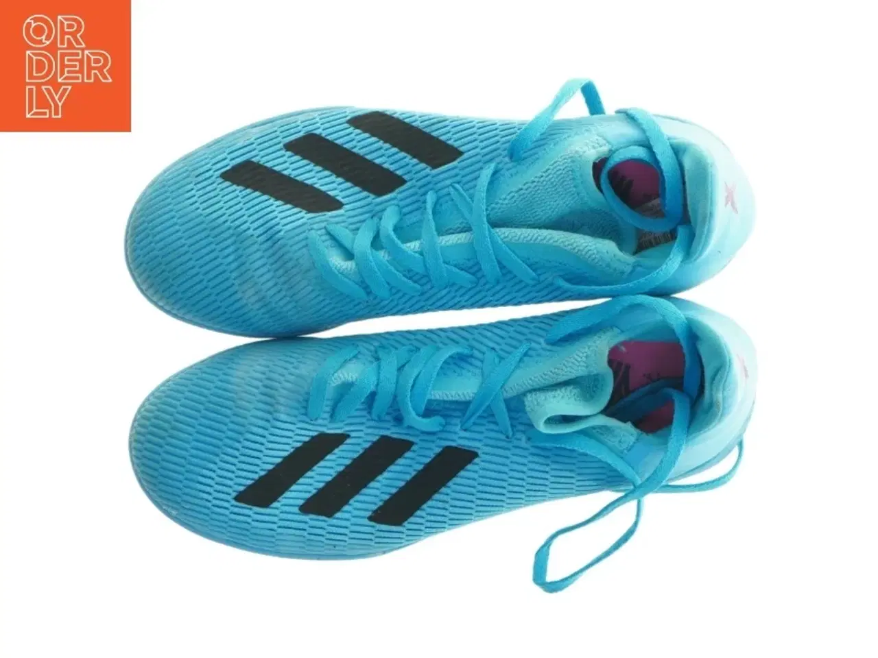 Billede 1 - Blå indendørs fodboldsko fra Adidas (str. 36 og 2 tredjedele)