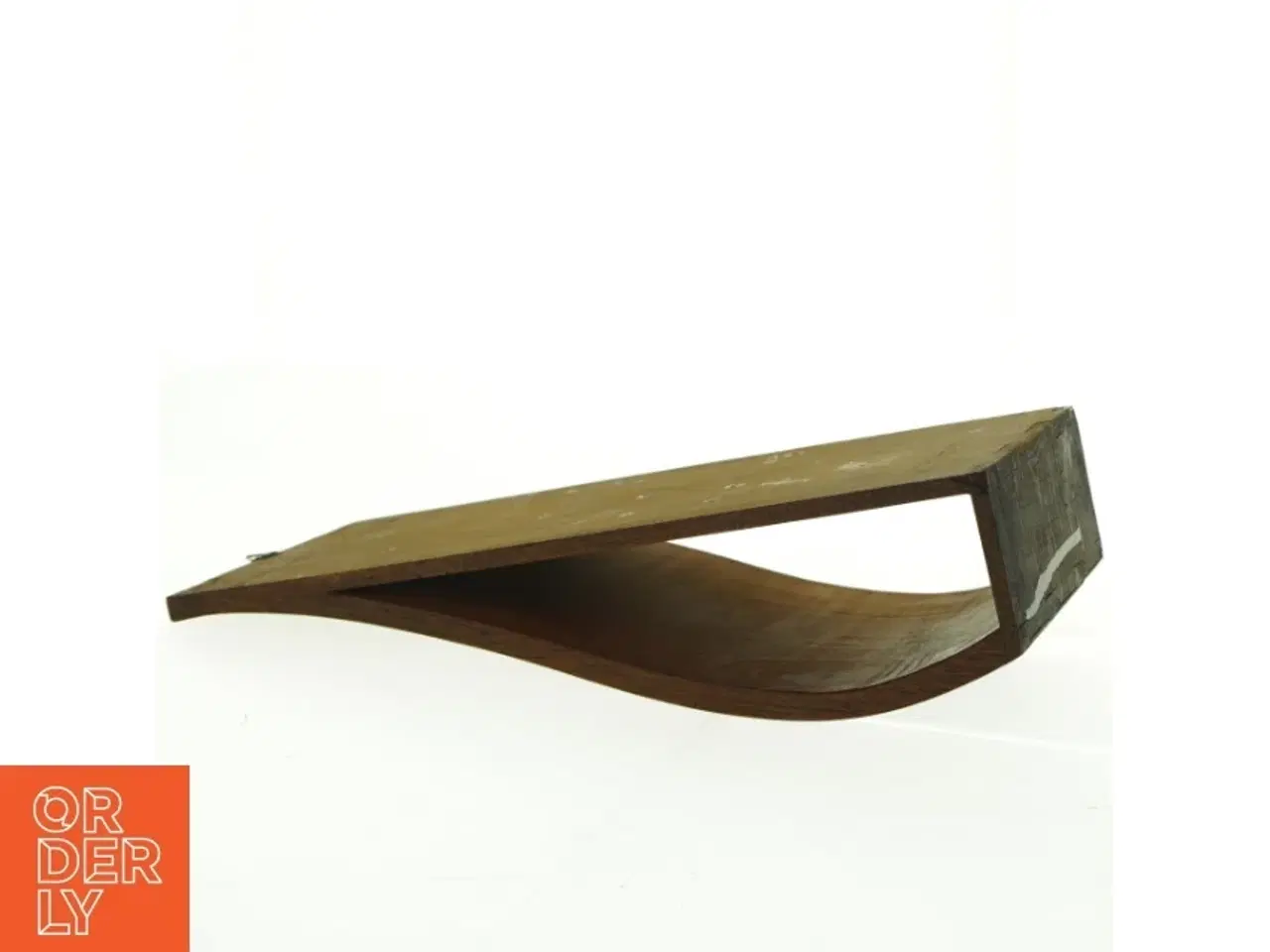 Billede 2 - Træ holder med indlagt blomstermotiv (str. 36,5 x 14 cm)