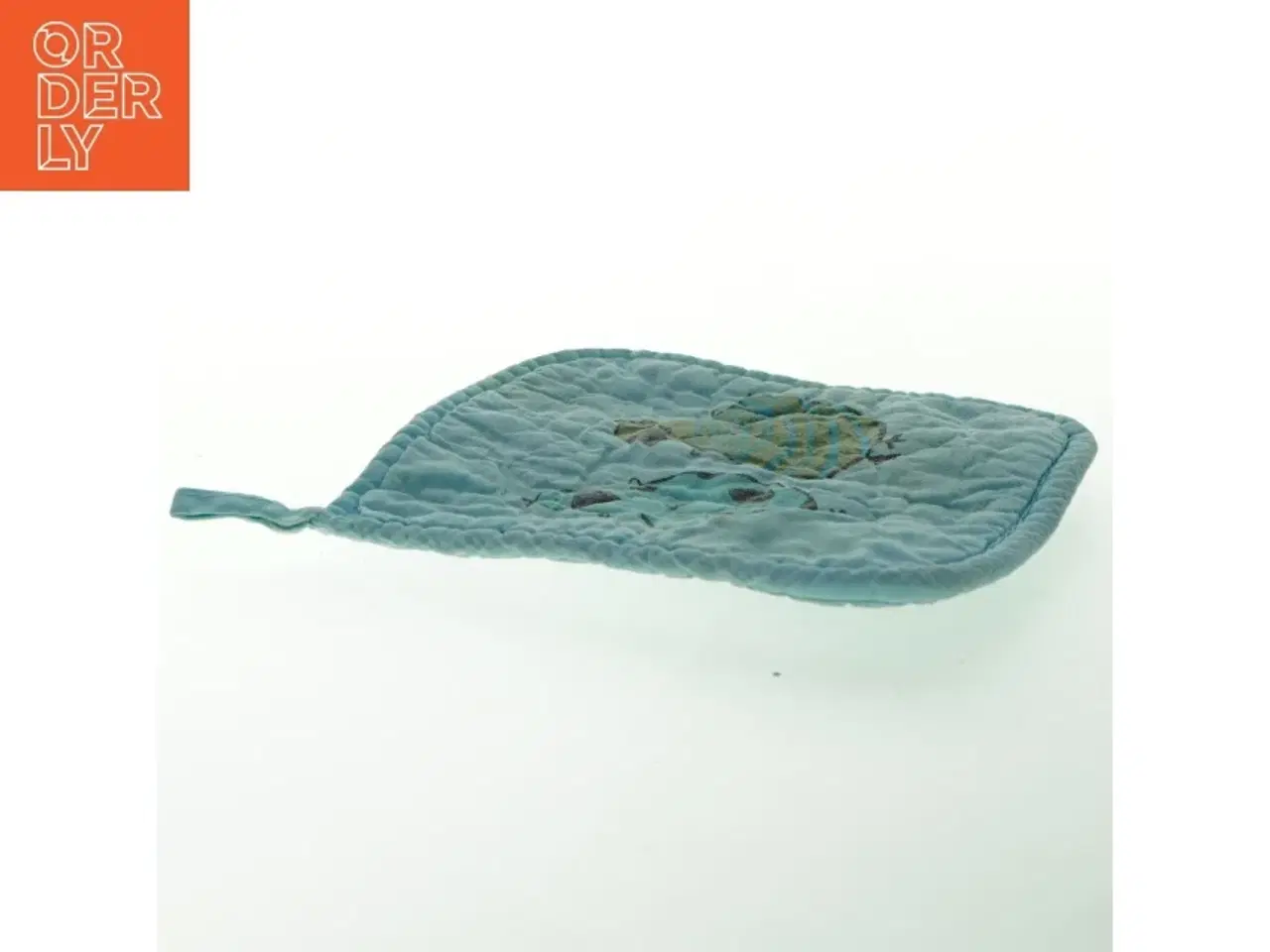 Billede 4 - Quiltet grydelap med fuglemotiv (str. 17x16 cm)