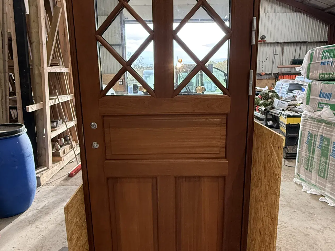 Billede 3 - Massiv ny kvalitets dør i Mahogni