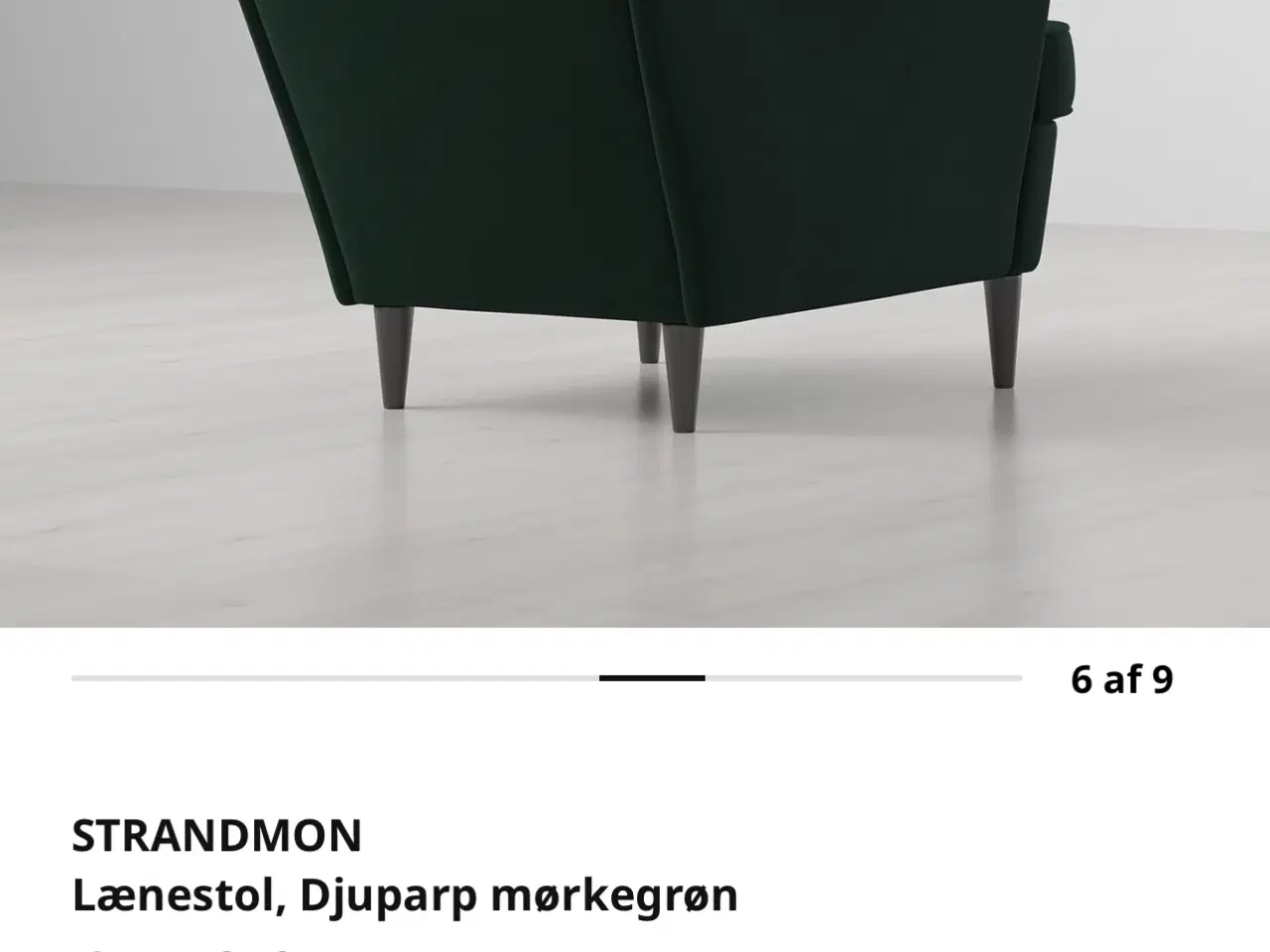 Billede 3 - Velour i grøn lænestol