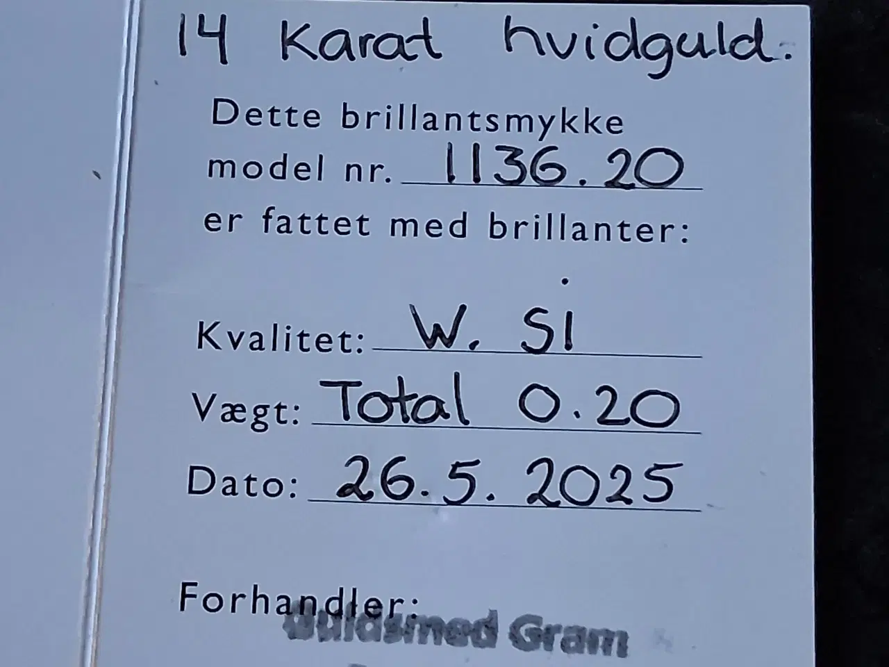 Billede 3 - Scrouples ørestikker hvidguld med diamant 