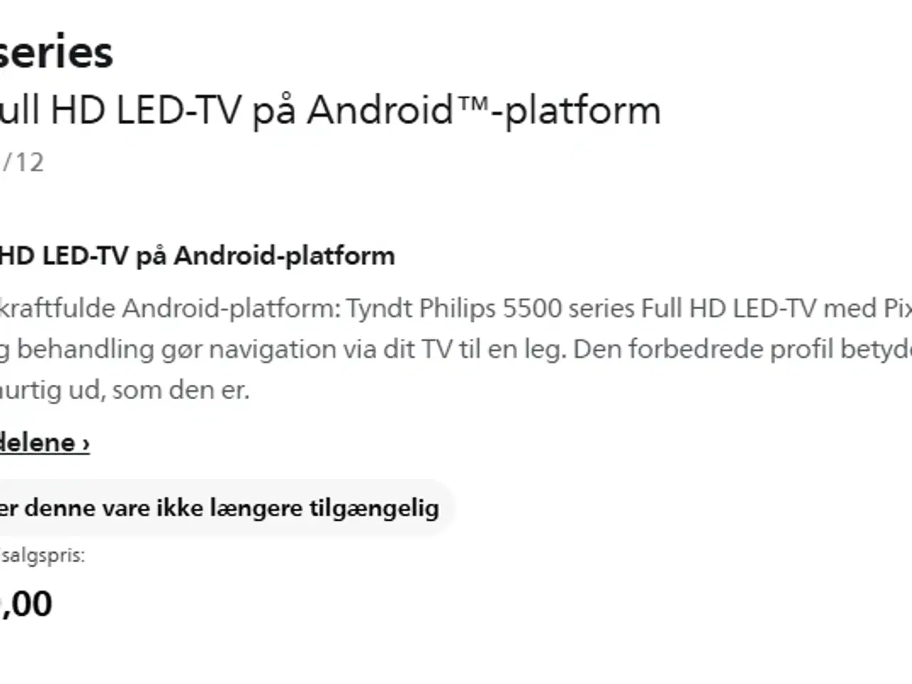 Billede 3 - Philips 40" full HD LED SMART TV