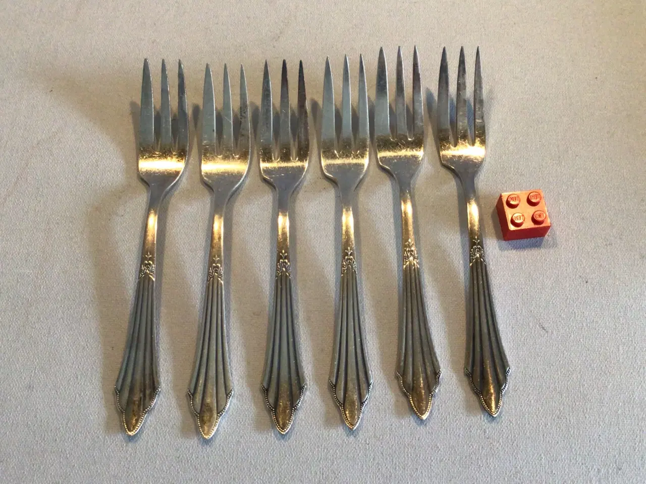 Billede 10 - Antikke pletsølv kagegafler