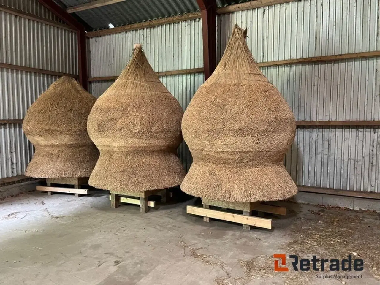 Billede 2 - - - - Stråtægte Tagkonstruktion