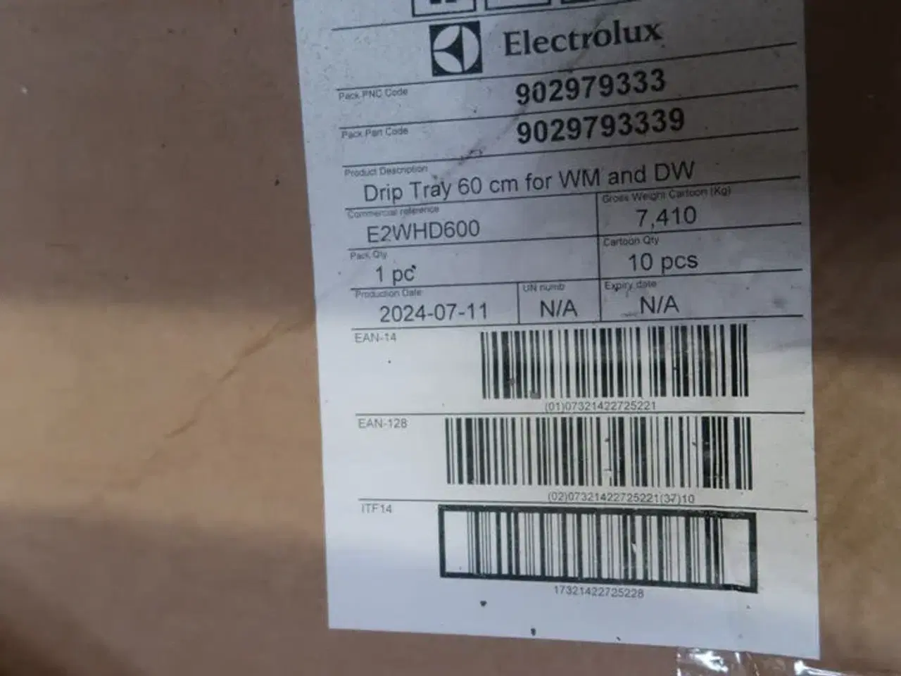 Billede 2 - Bakke ELECTROLUX Dip Tray 60 CM