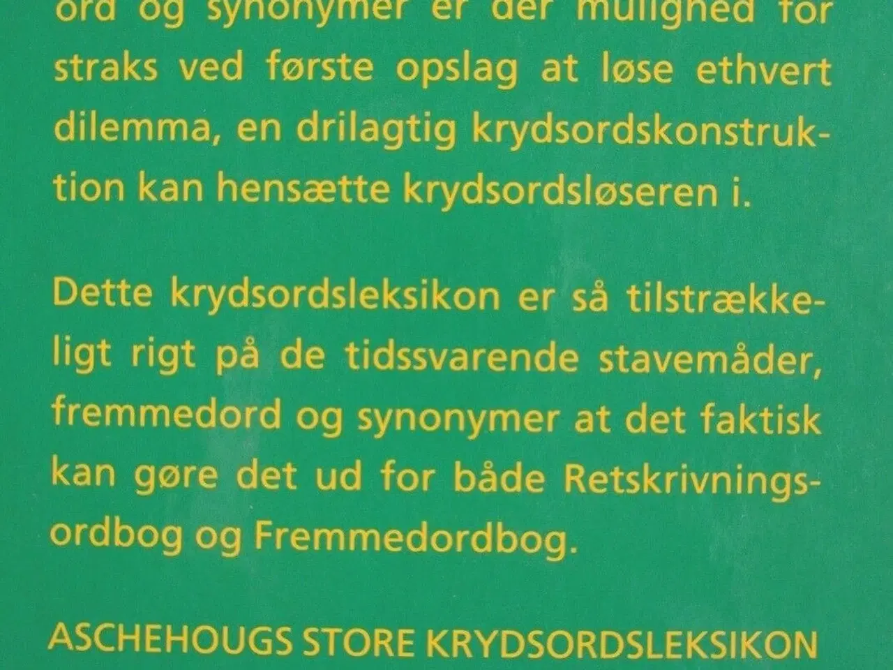 Billede 2 - aschehougs store krydsordsleksikon, red. af georg 