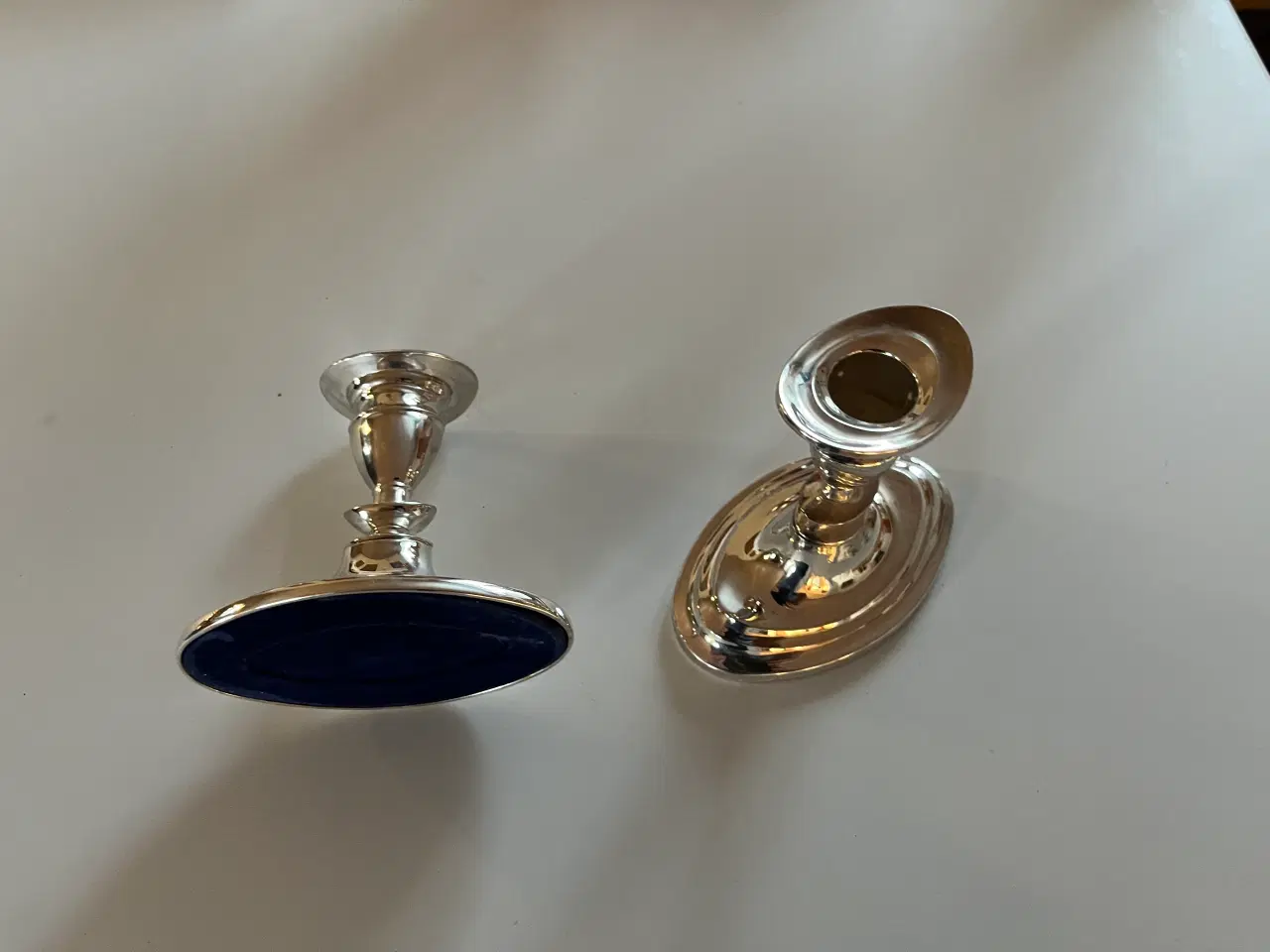 Billede 2 - Sølv lysestager.